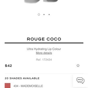 Chanel lipstick in 434 MADEMOISELLE